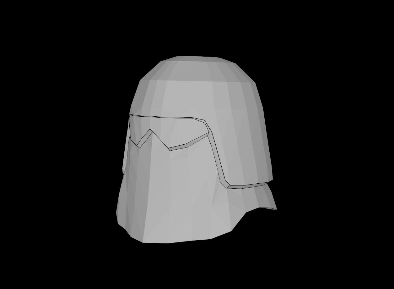 Lego Compatible (16501.dat) Minifig Headgear Helmet SW Snowtrooper