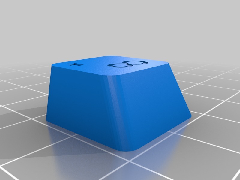 Glyphed cherry mx keycap by Devolve | Download free STL model ...