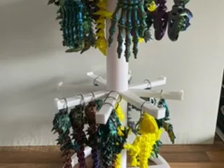 keyring stand/display with price plate