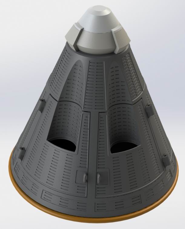 Mk2 Command Pod from Kerbal Space Program — miniatura 8