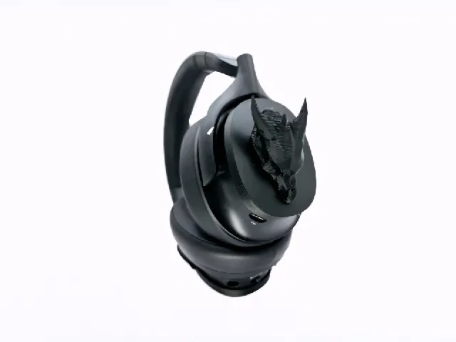 Heavys Headphones Shell H1H Dragon Skull Low Poly