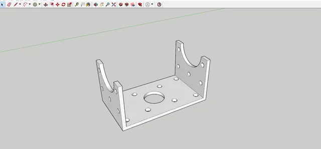 Large Servo U-Bracket