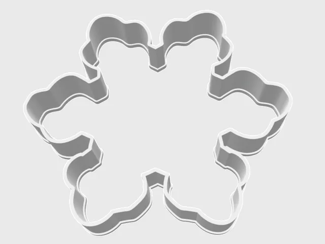 Snowflake cookie cutter