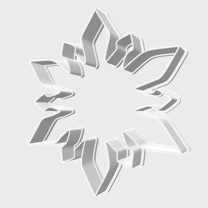 Snowflake cookie cutter