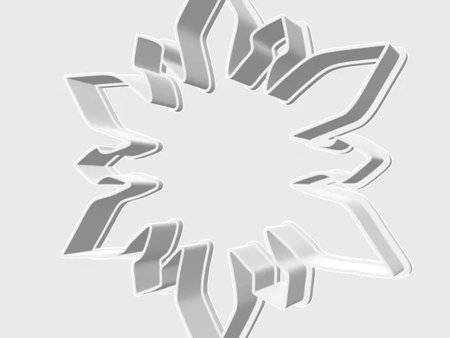 Snowflake cookie cutter