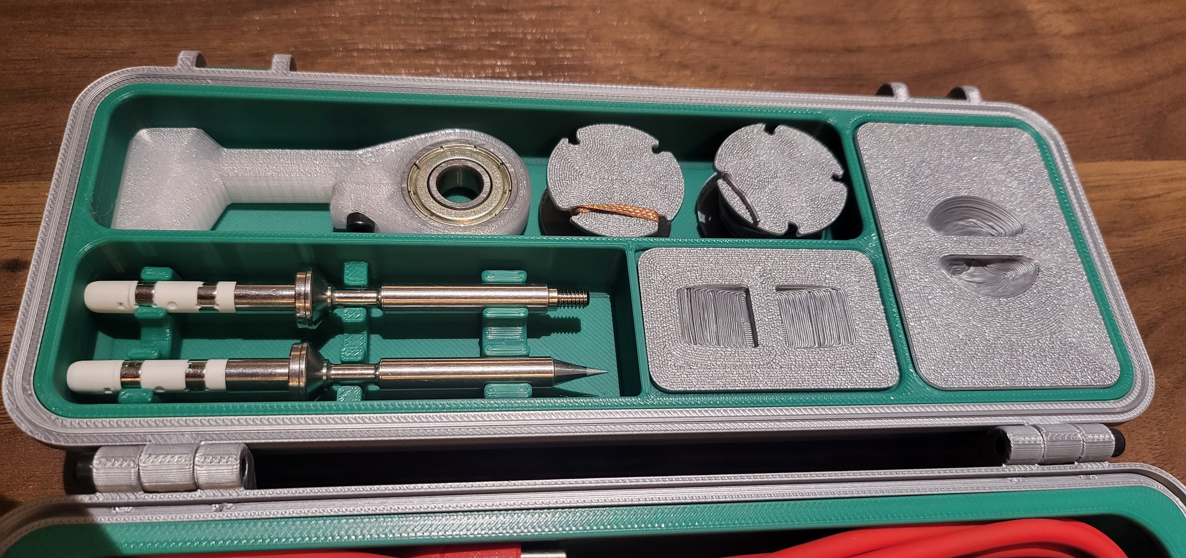 Two Lidded Compartments Pinecil/TS101/TS100/TS80 Magnetic Rugged Box ...
