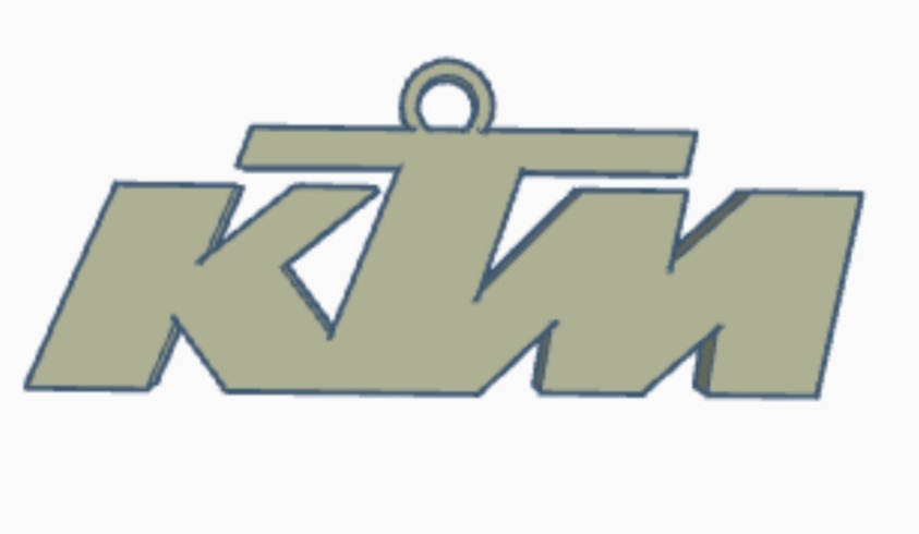 Miniatura 2 do modelo 3D KTM keychain