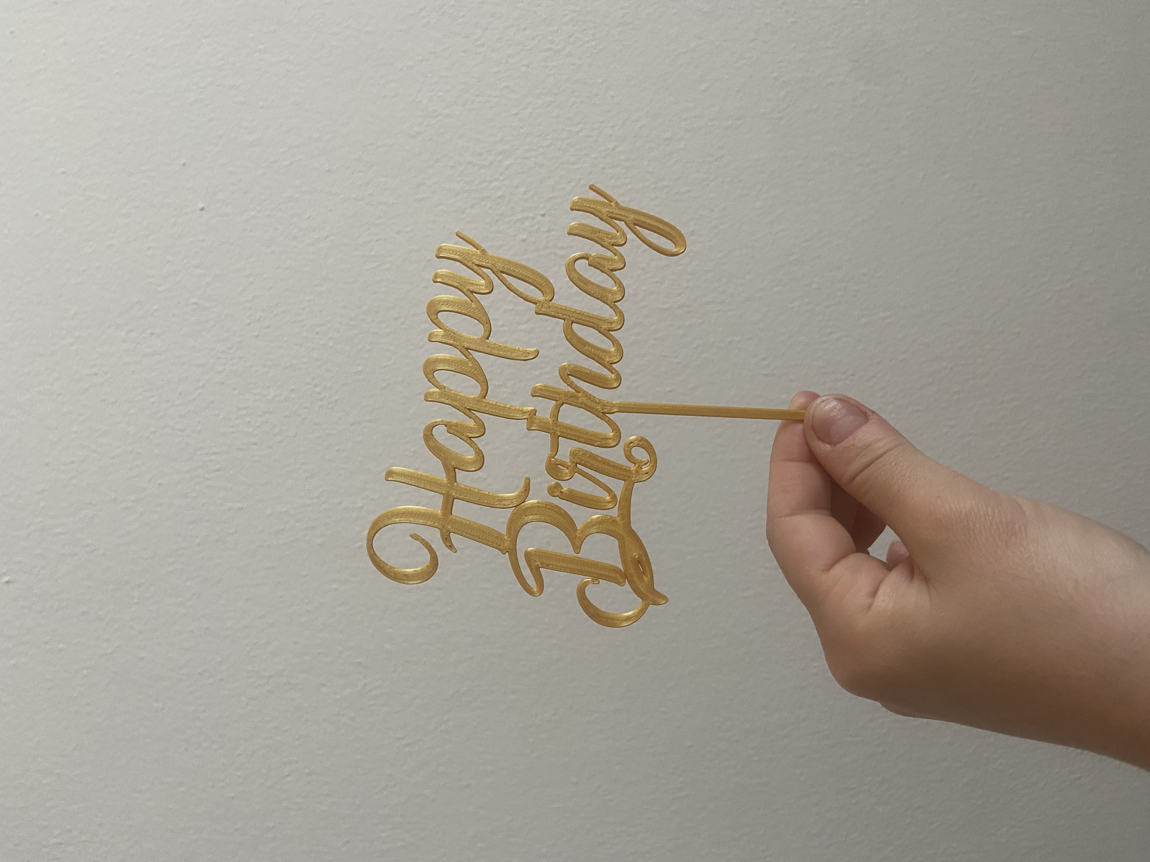 Happy Birthday cake topper