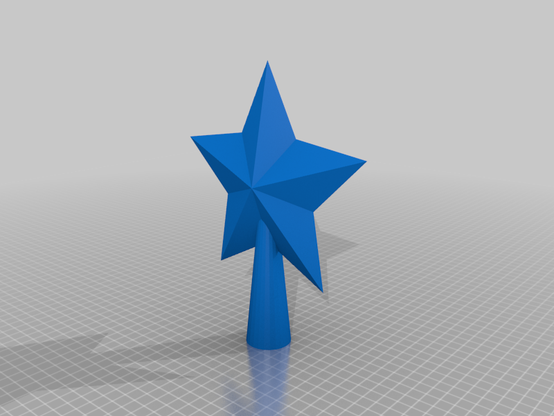Miniatura 2 do modelo 3D Tree Topper Star