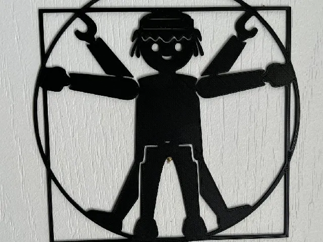 Playmobil Vitruvian Wall Art