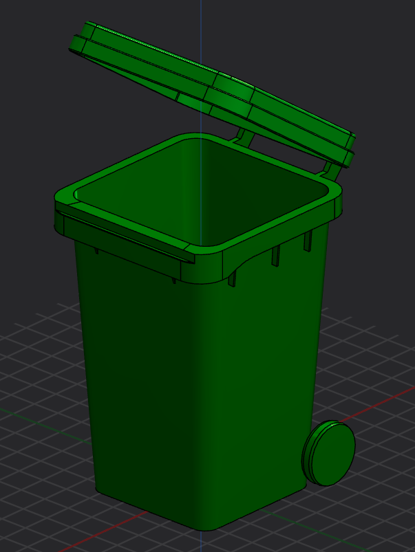 Garbage can container
