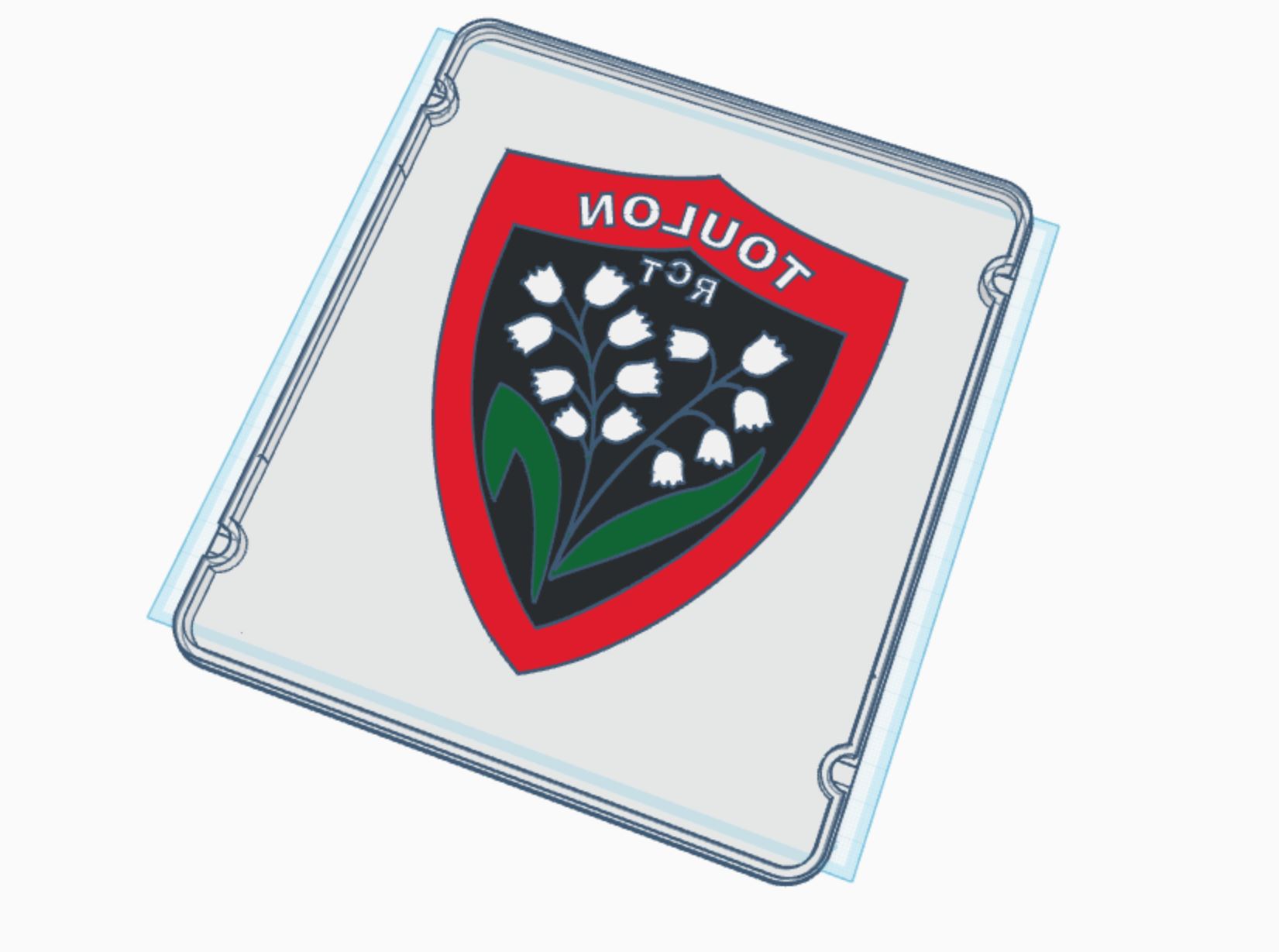 Logo RC Toulon rugby (veilleuse rétro-éclairée)