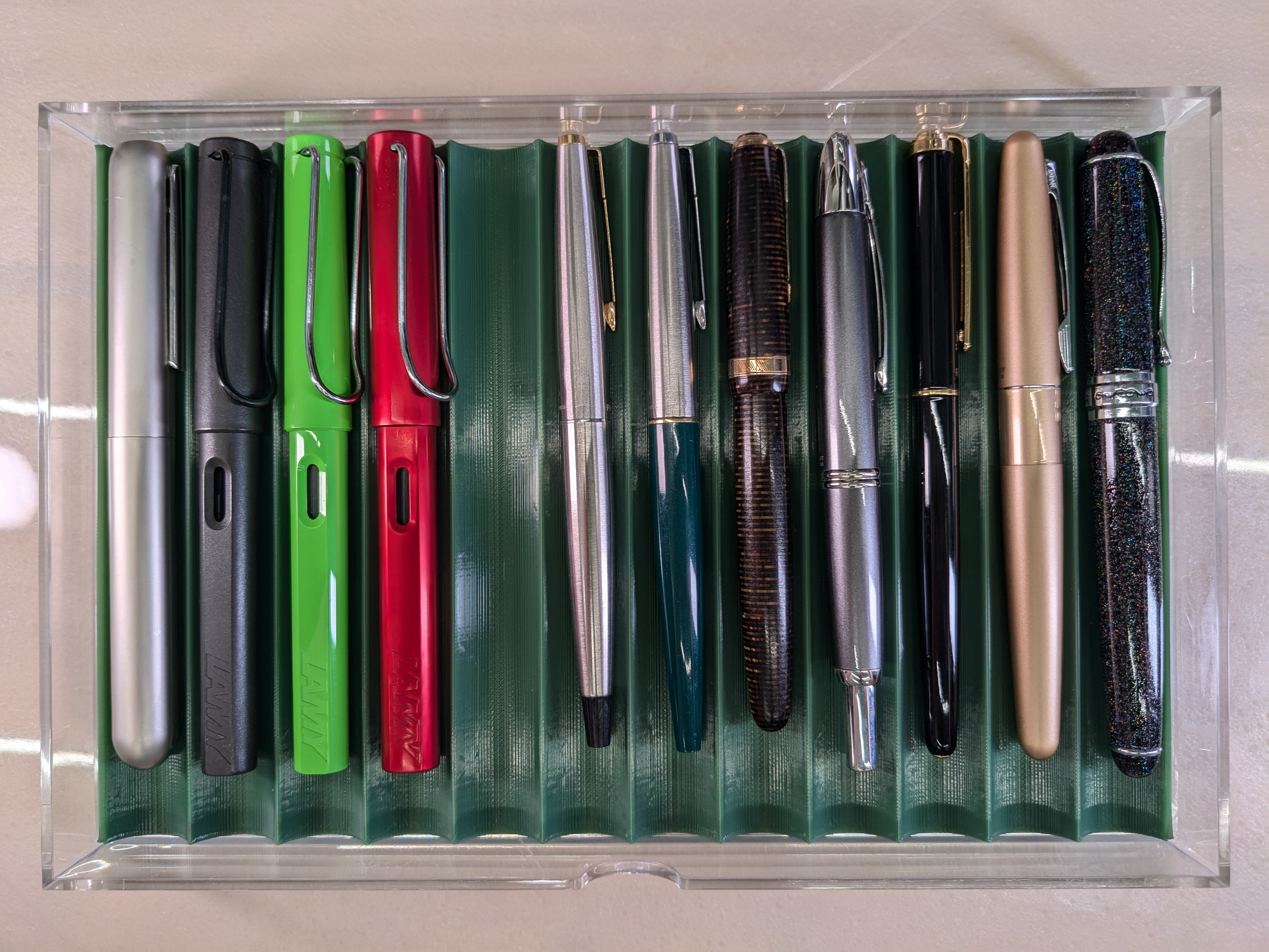Pen tray for Muji 5 drawer acrylic storage
