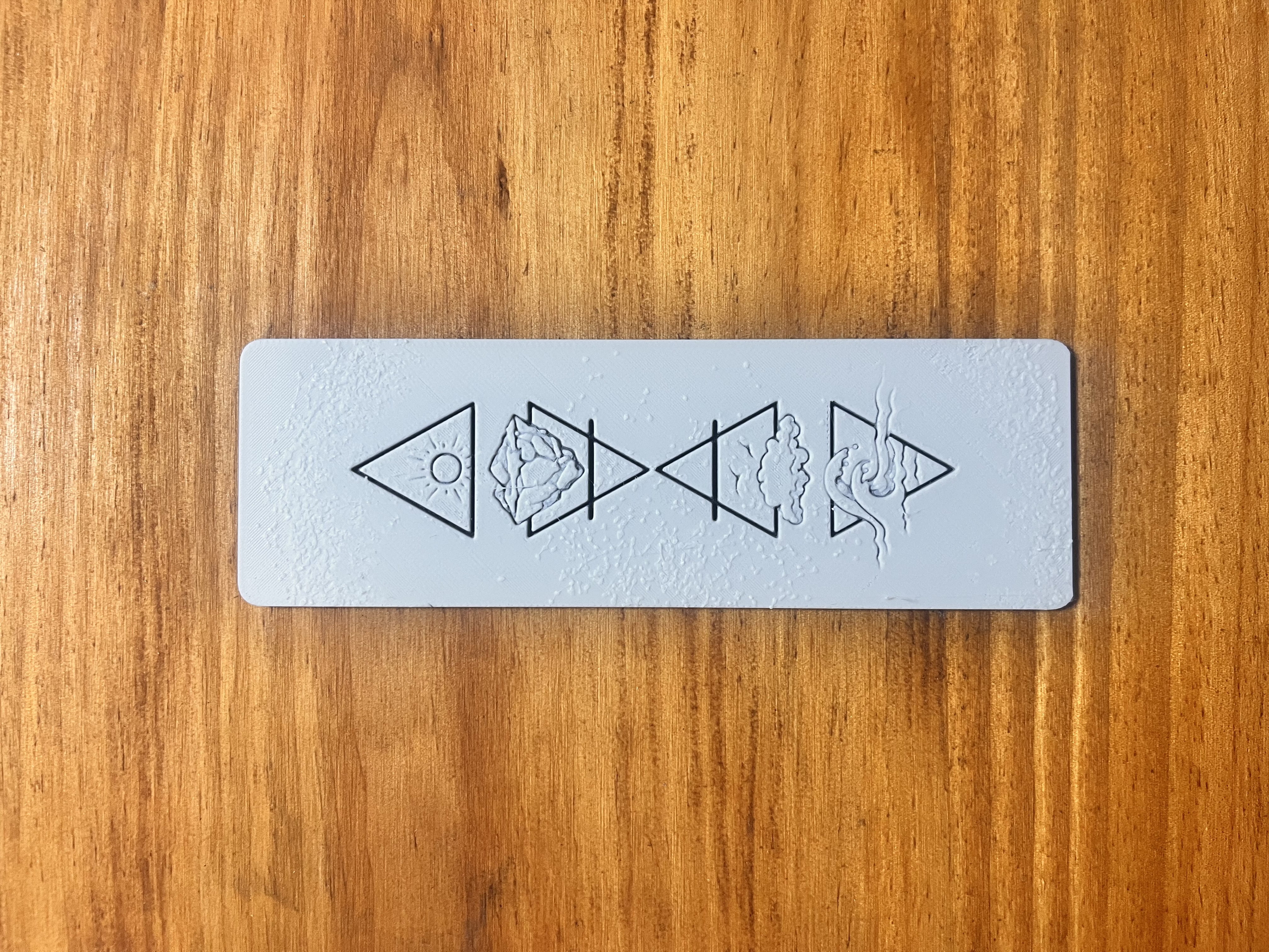 Geometry of Nature Hueforge bookmark