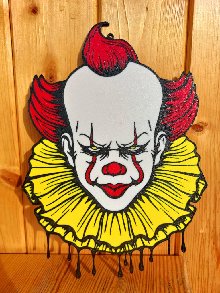 Halloween scary clown window decoration