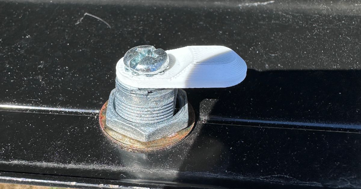 Locking mailbox latch replacement tongue by JellyTitan Download free