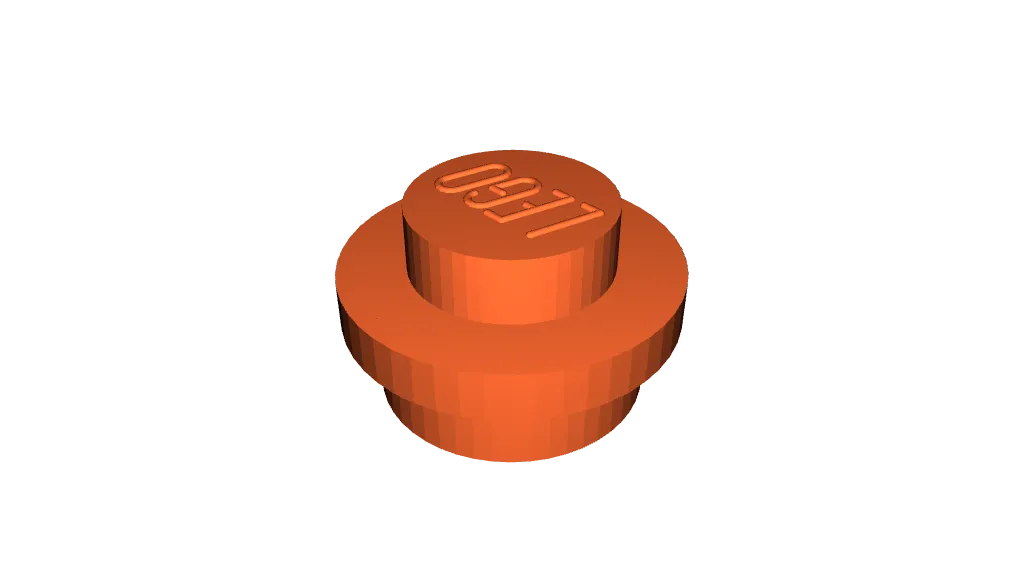 Plate, Round LEGO Brick (Real LEGO) by dokxtr | Download free STL model ...