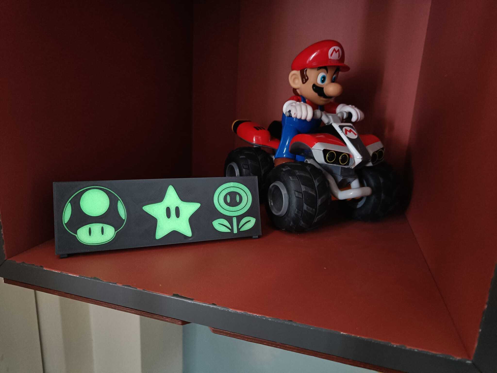 Mario power-up dislpay (Glow in the dark) by Bart R | Download free STL ...