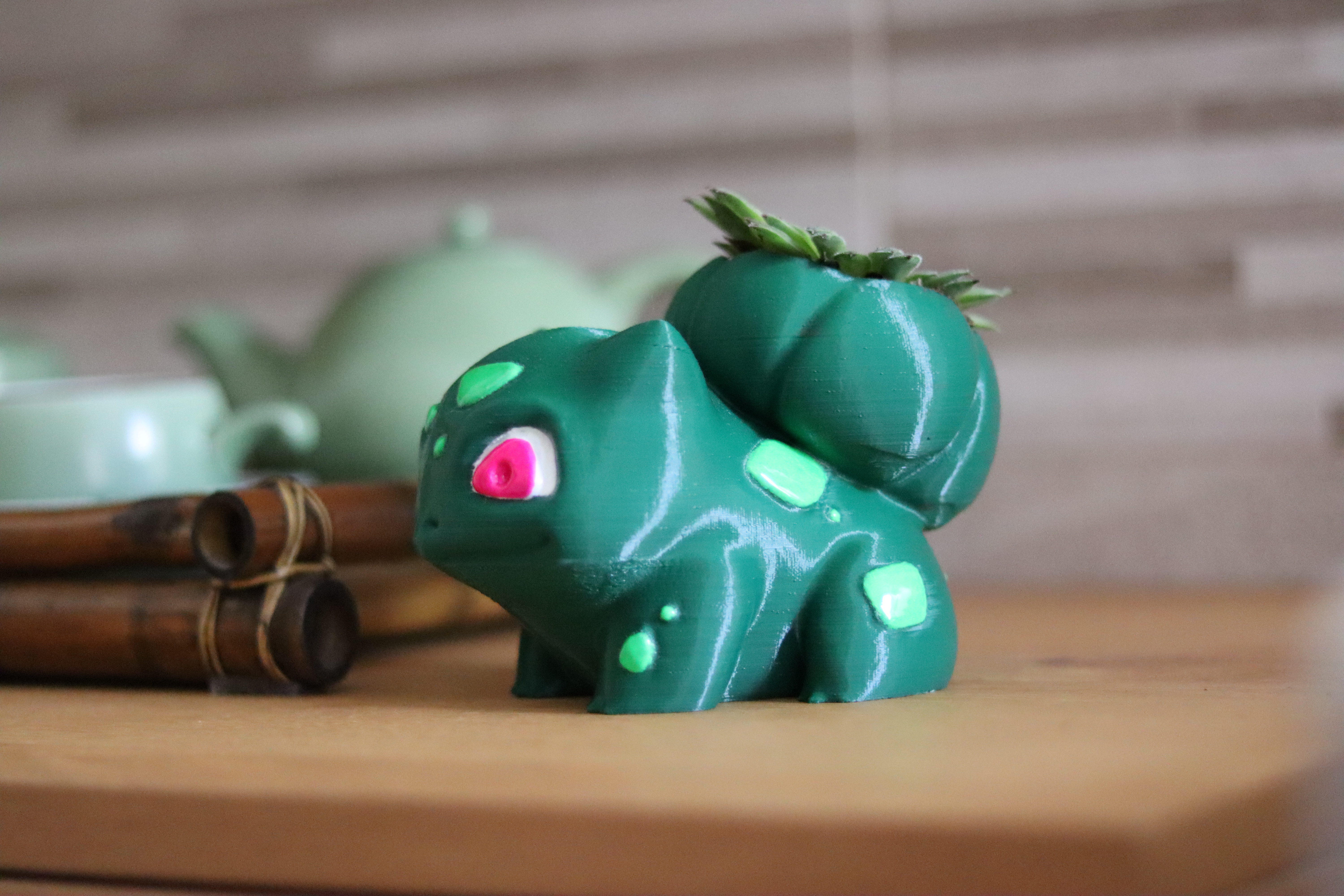 Miniatura 2 do modelo 3D Bulbasaur mini planter higher rez