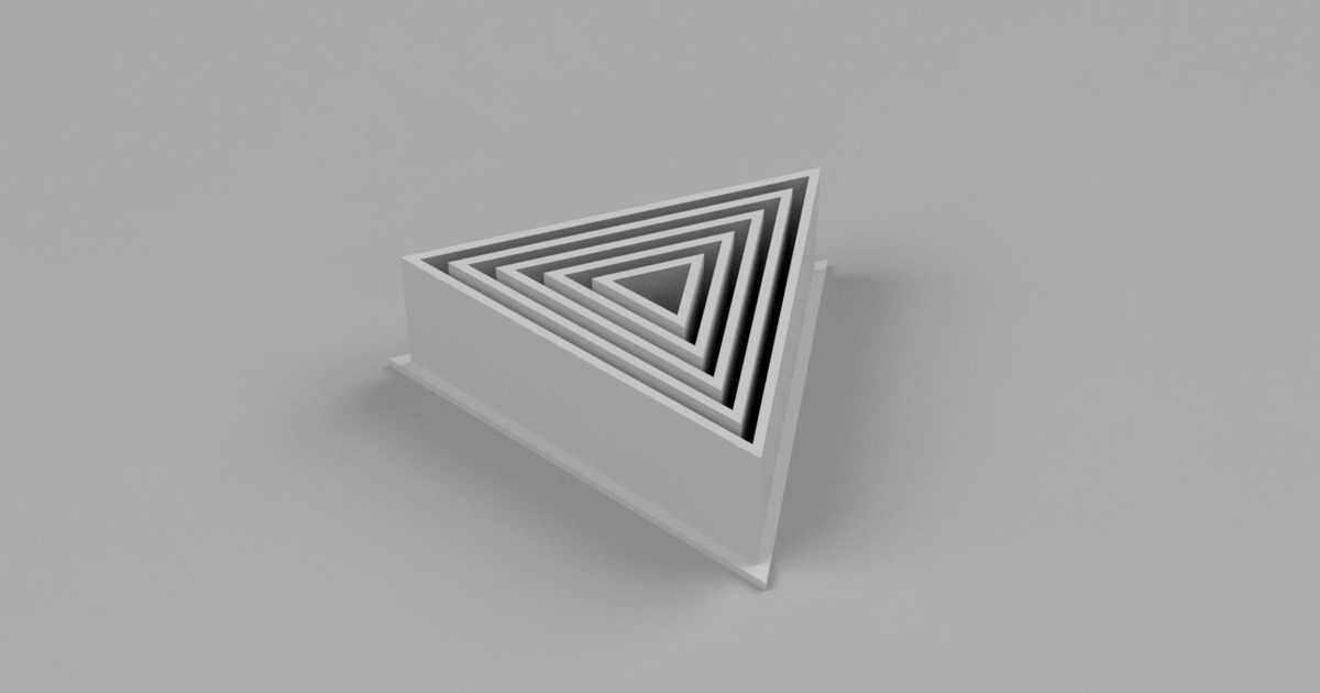 triangle cookie cutter by Menke3D Download free STL model