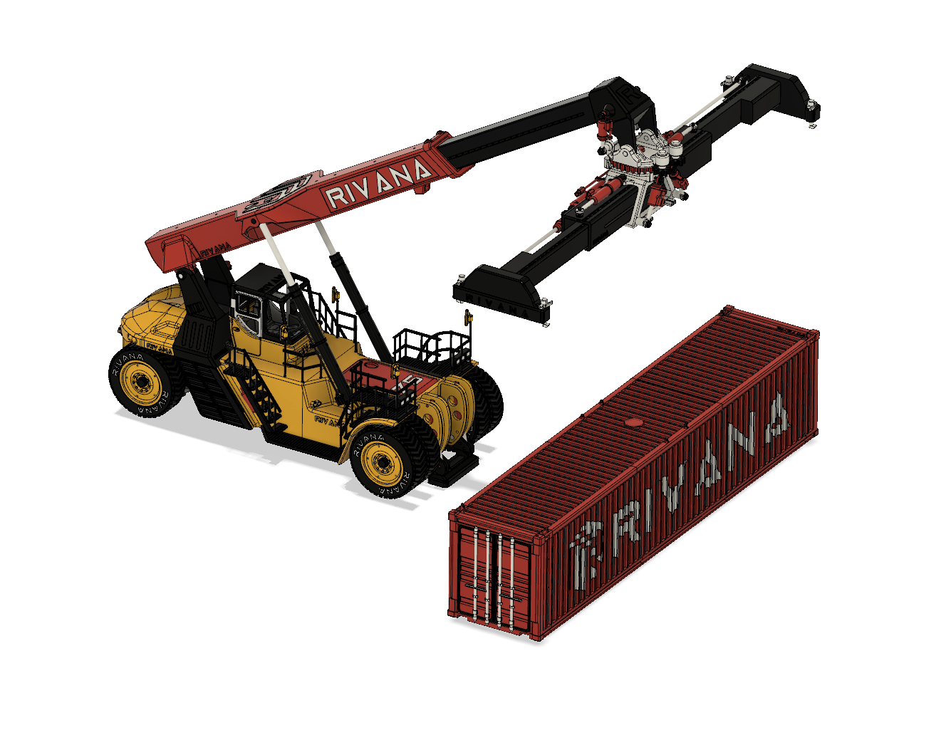 Yellow Reach Stacker (Basic) — thumbnail 2