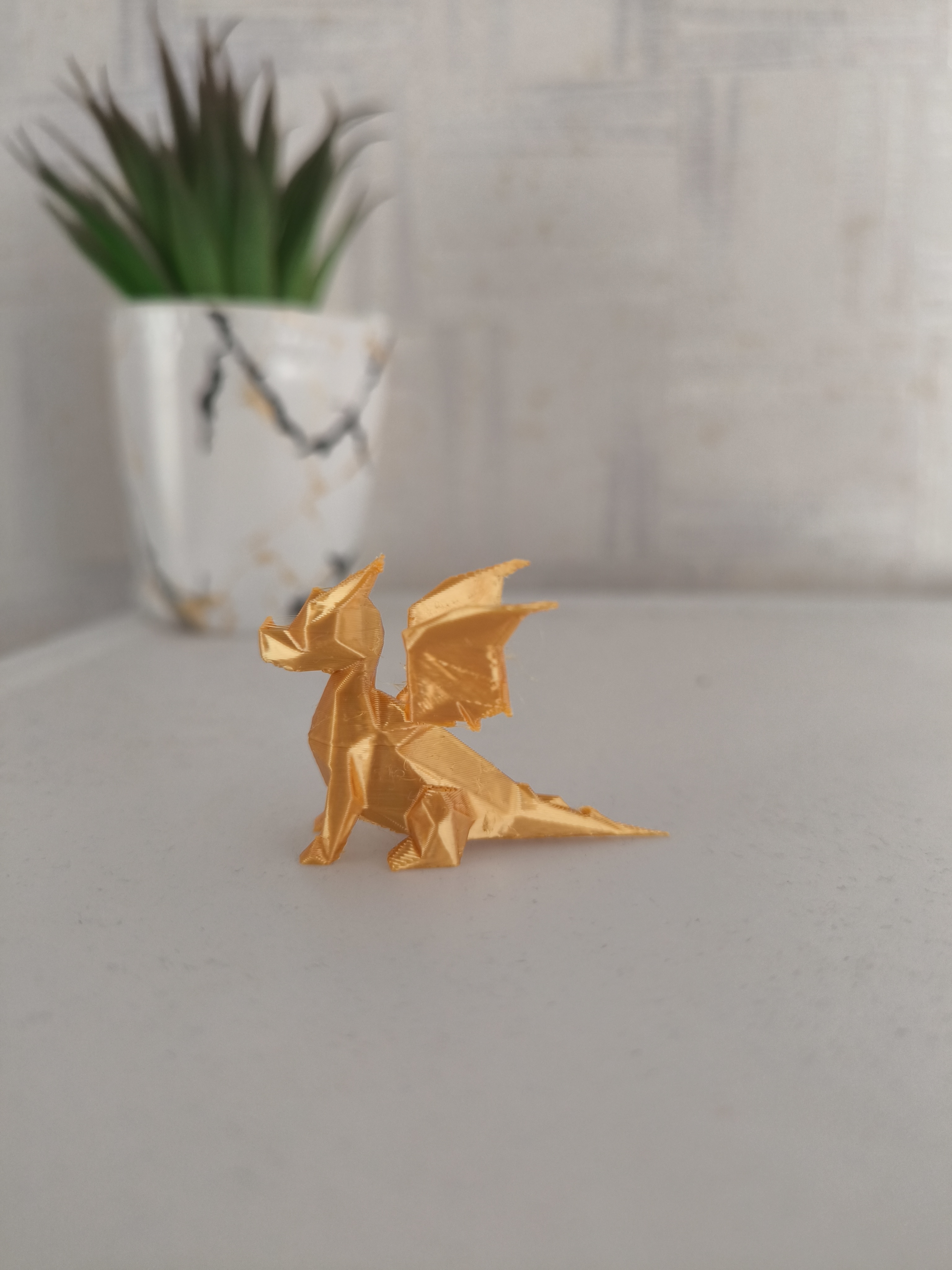 Cute Lowpoly Dragon Sitting