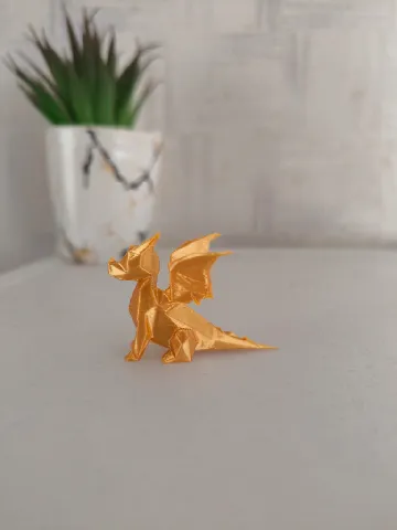 Cute Lowpoly Dragon Sitting