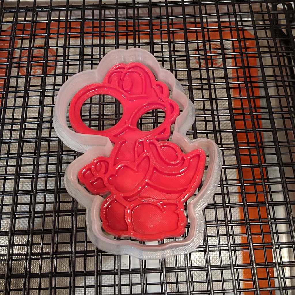 Yoshi Cookie Cutter with Press