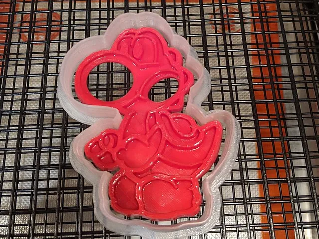 Yoshi Cookie Cutter with Press