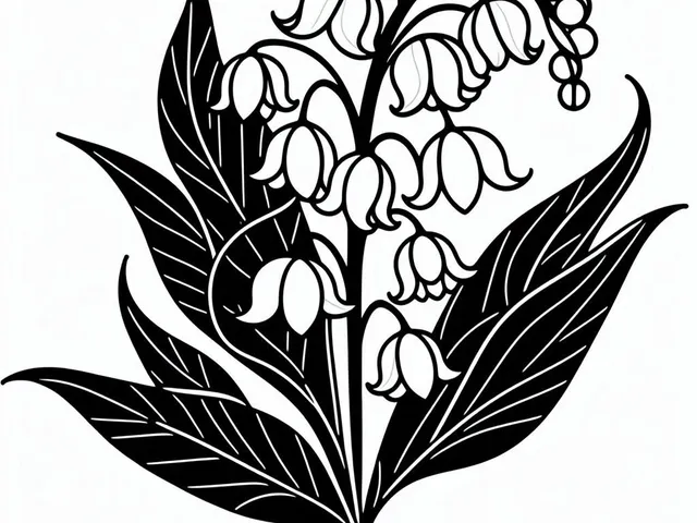Wall art: Lily of the valley 2 (two colours)