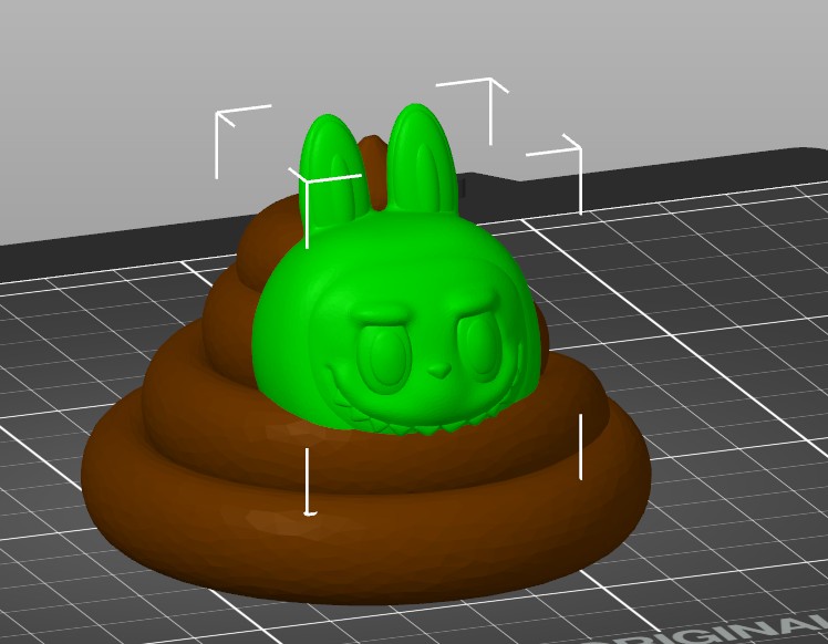 Labubu in a difficult situation 3D model thumbnail