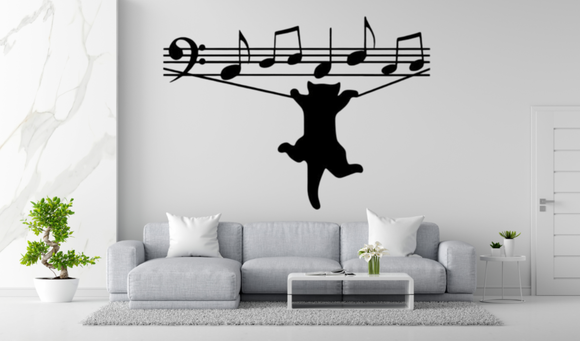 WallArt Cat Music