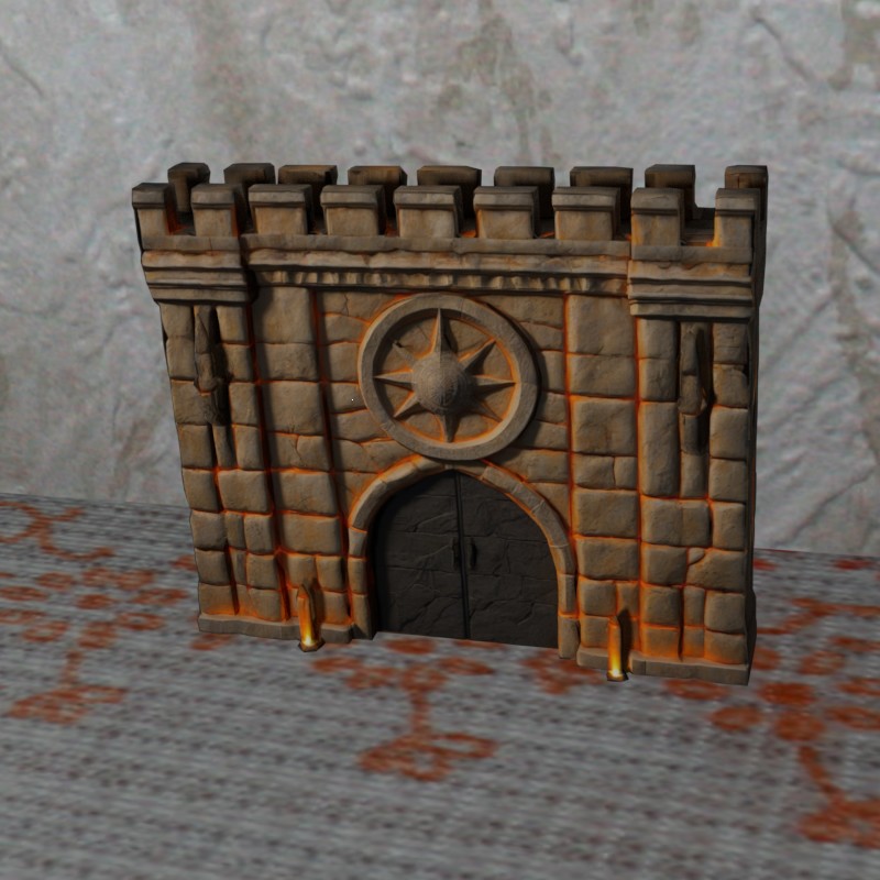 fortress wall nosupport Wargame FDMprinting