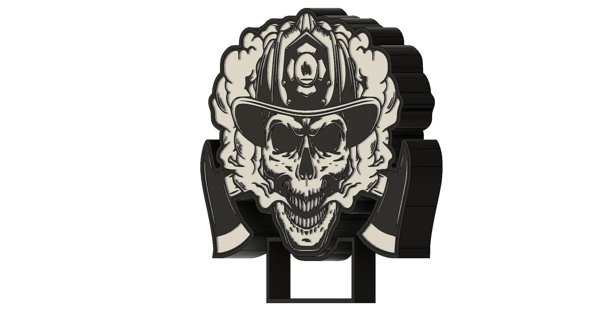 Lampe pompier avec fumée