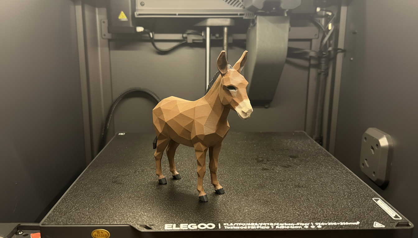 Low Poly Donkey