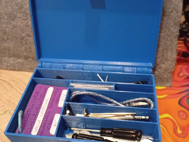 3d printer tool box with lid