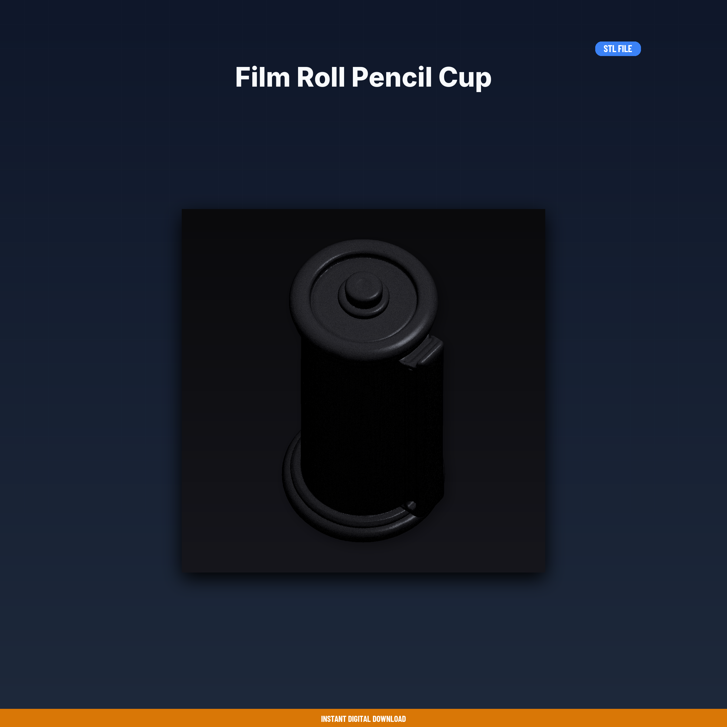 Film Roll Pencil Cup - 3D Printable STL File