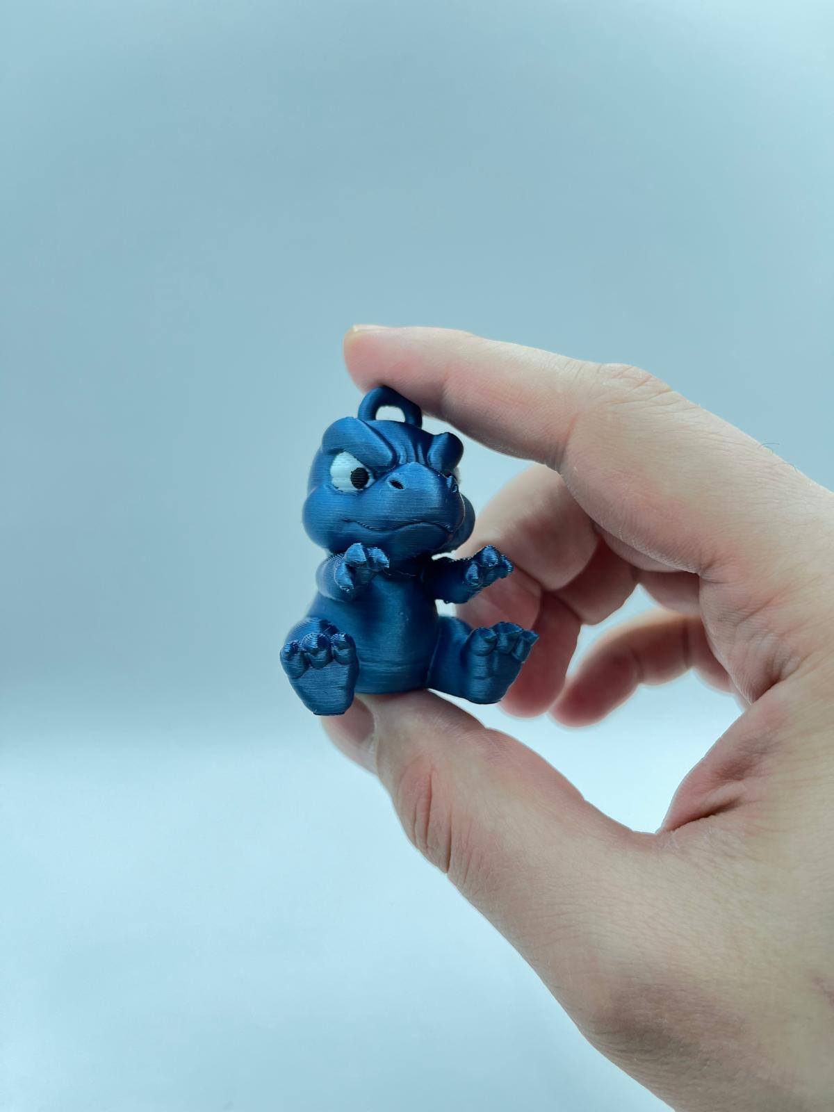 Baby Trex keychain ornament