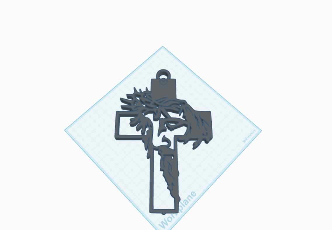 Jesus Cross (Bigger Hook Hole)