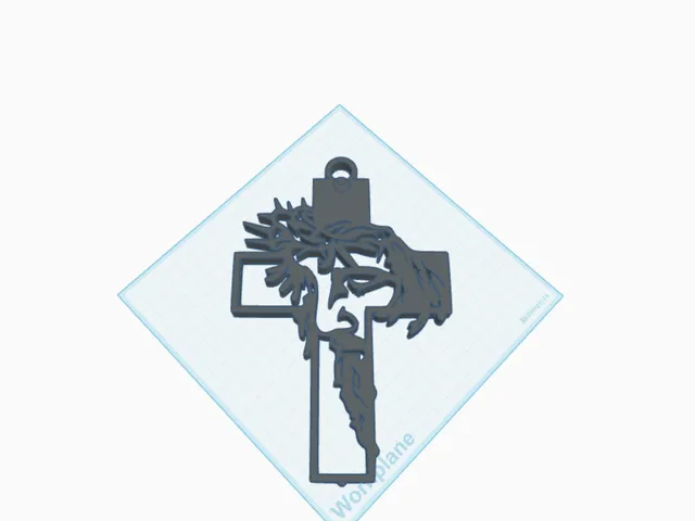 Jesus Cross (Bigger Hook Hole)