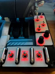 X56 / X55 H.O.T.A.S. Switch label + Rotary Plate