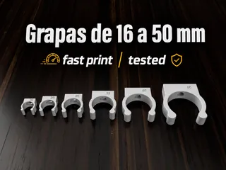 Pipe clamps Ø 16-50 mm