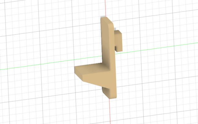 Shelf Support for Kitchen-aid Fridge 3D model