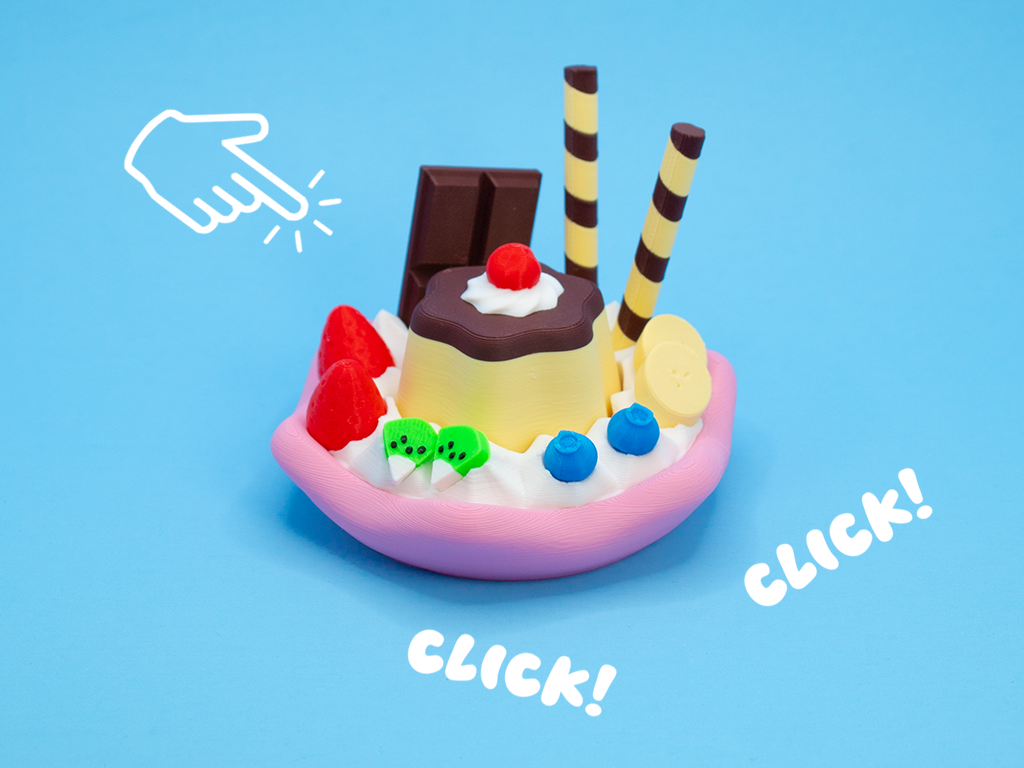 Flan Parfait Fidget Clicker!