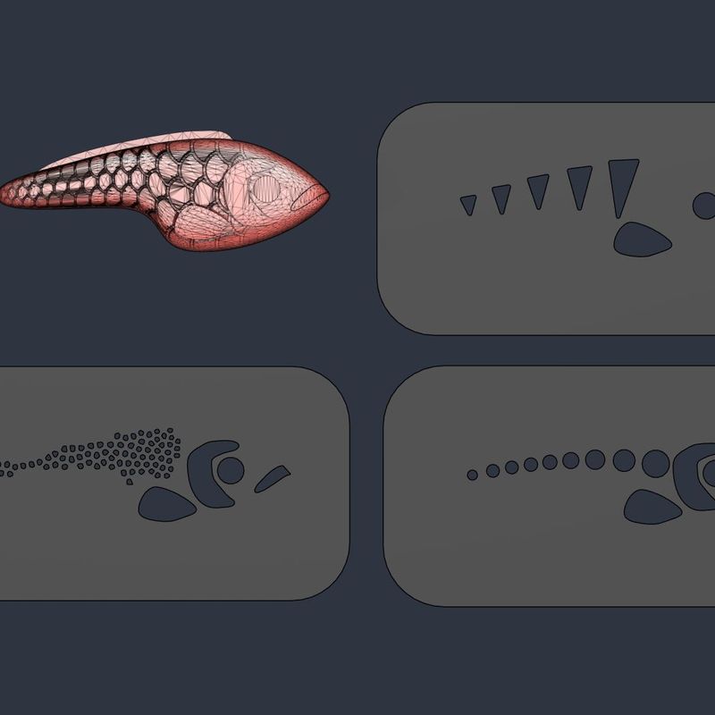3D Printed Jerkbait Fishing Lure + 3 Painting Stencils by Tamer ...