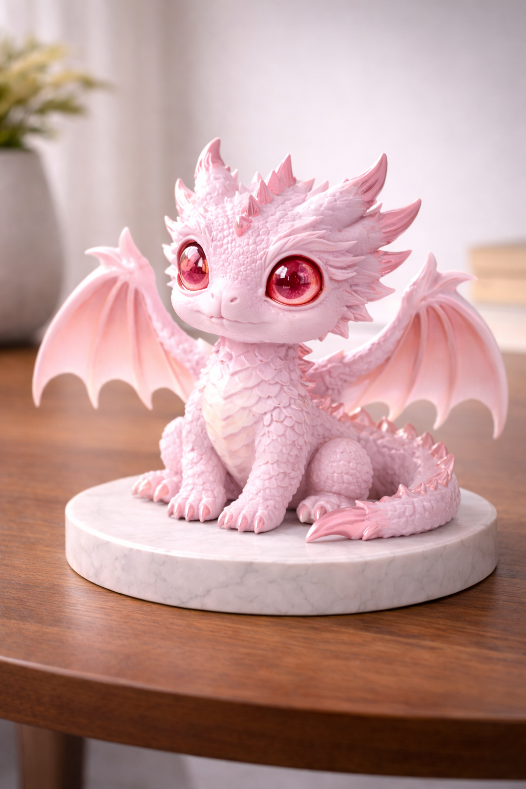 Pastel Pink Baby Dragon