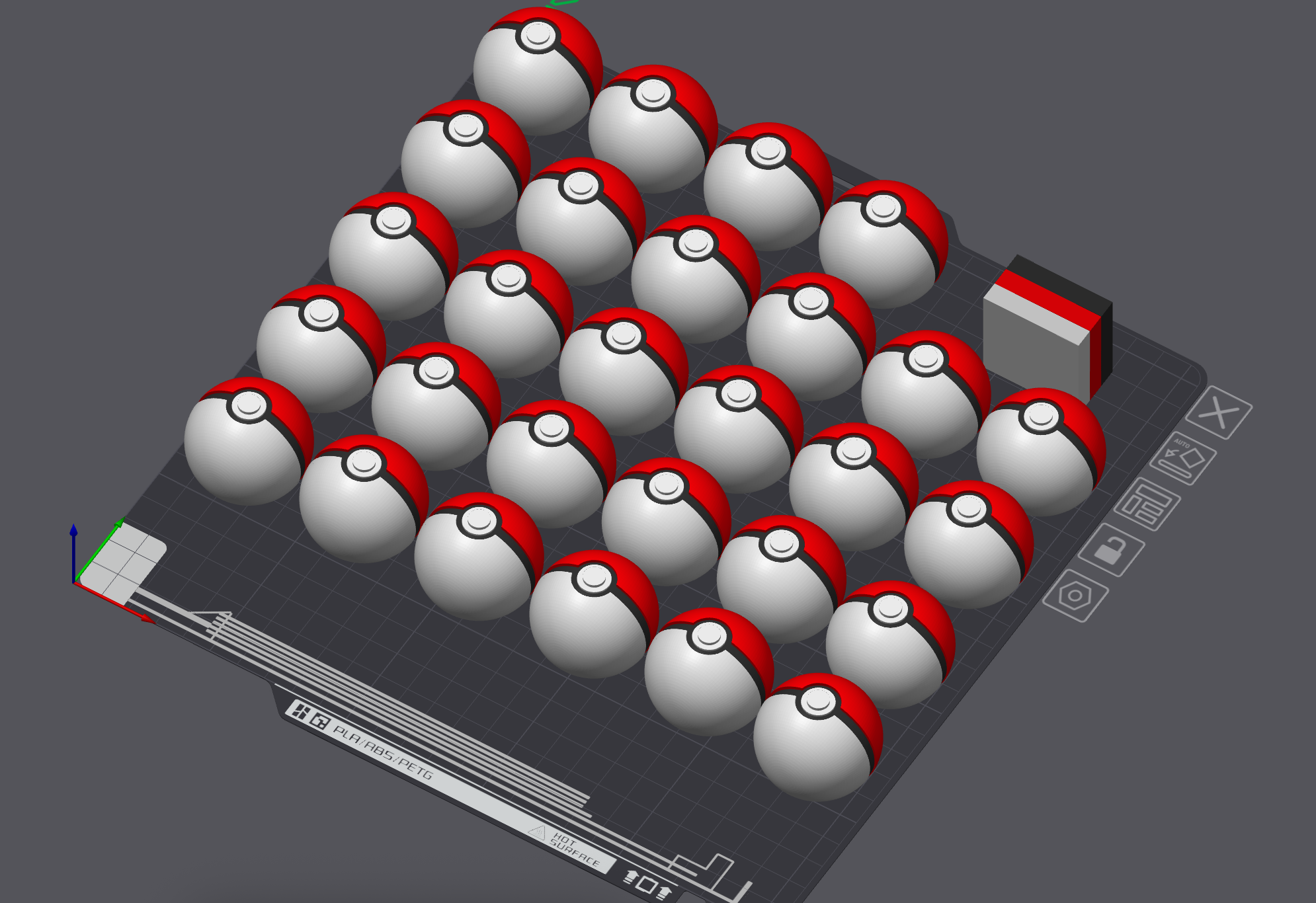 Simple Pokeball - no supports
