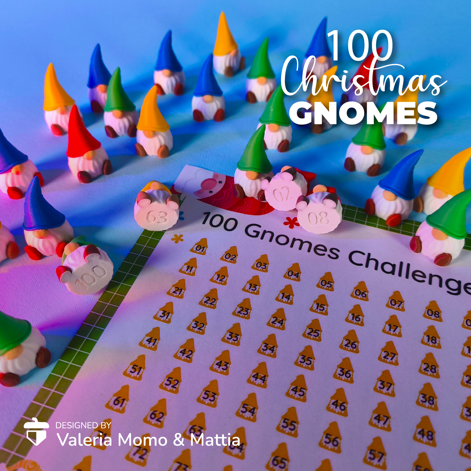 100 Gnomes Challenge + PDF! Christmas Game