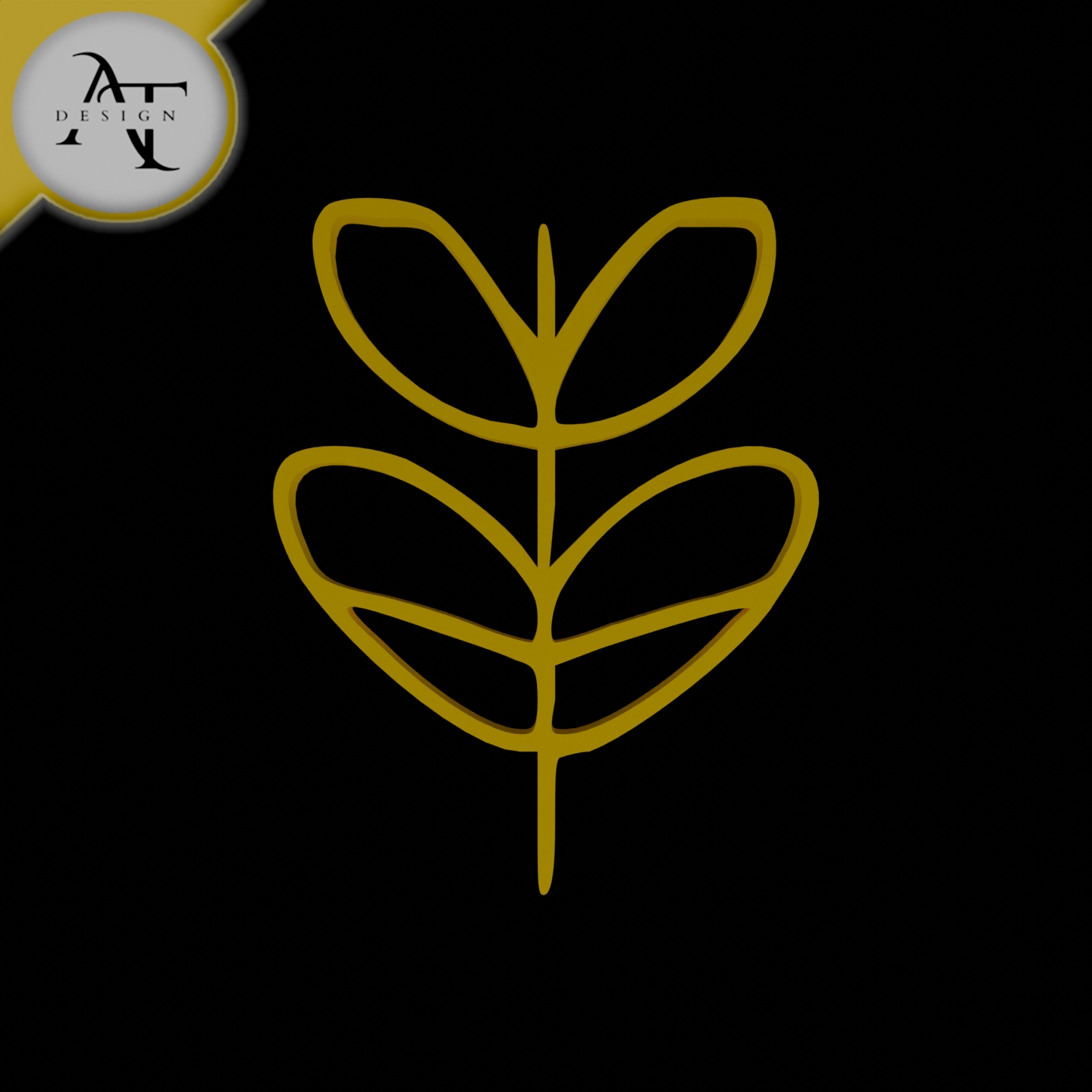 Simple Leaf Symbol - 2D Art