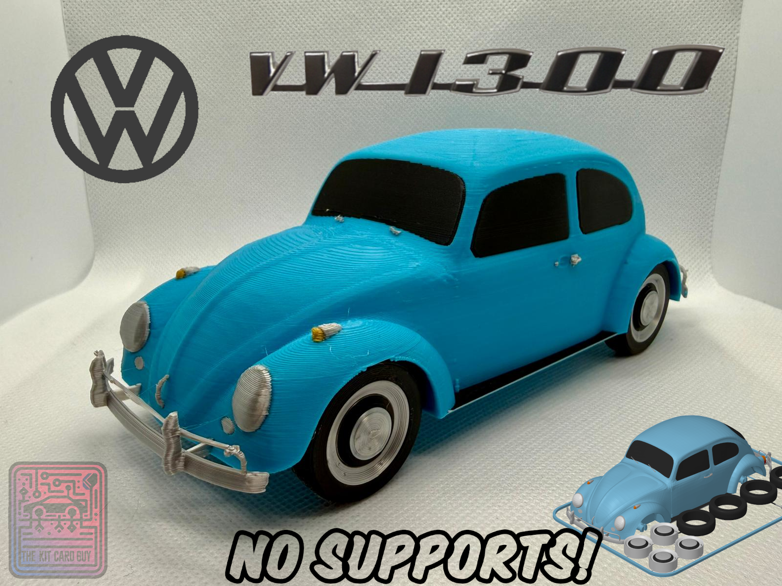 VW Beetle Käfer Kit Card (1:24 scale)